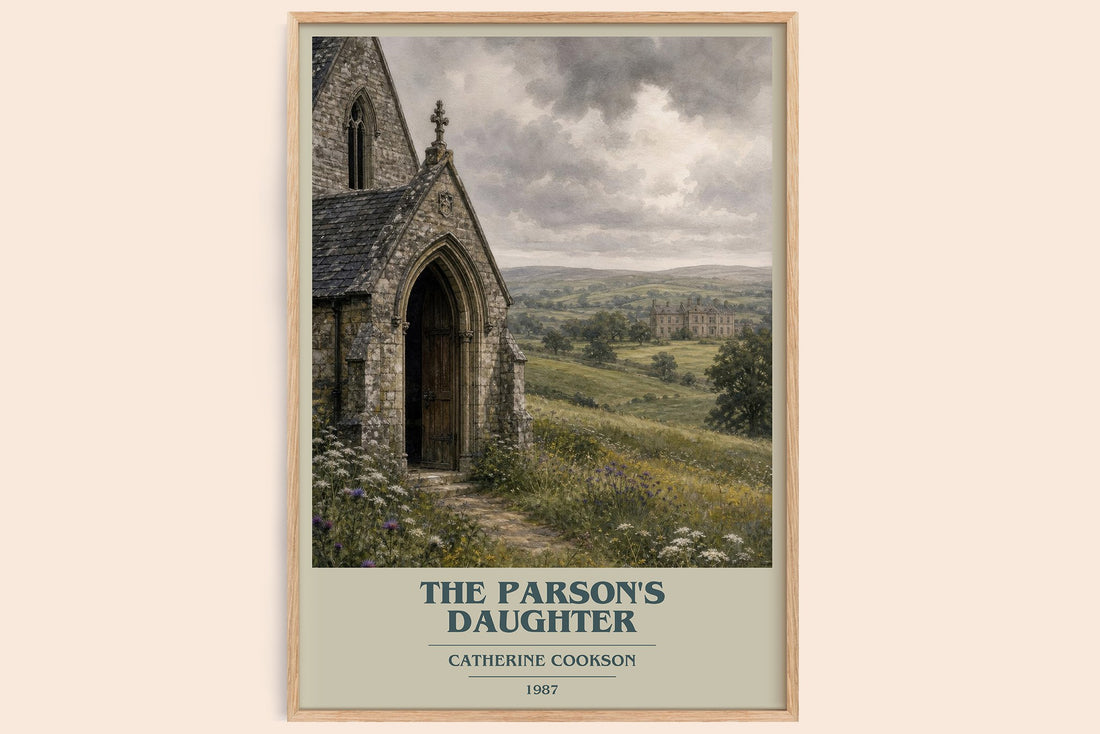 The Parson's Daughter book cover book poster by Catherine Cookson – framed literary art print