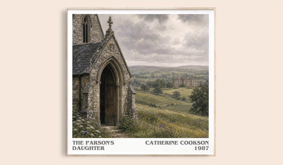 The Parson's Daughter literary book poster by Catherine Cookson – framed literary art print