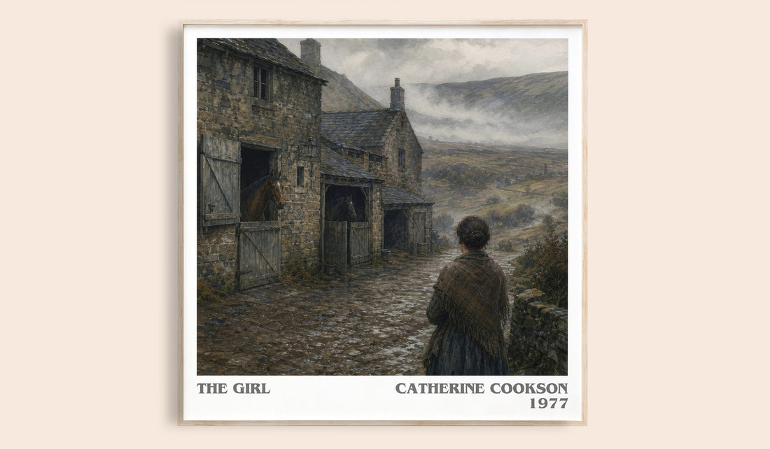 The Girl literary book poster by Catherine Cookson – framed literary art print