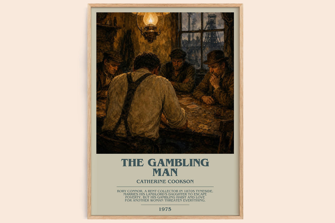 The Gambling Man bookish book poster by Catherine Cookson – framed literary art print