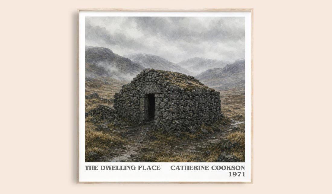 The Dwelling Place literary book poster by Catherine Cookson – framed literary art print