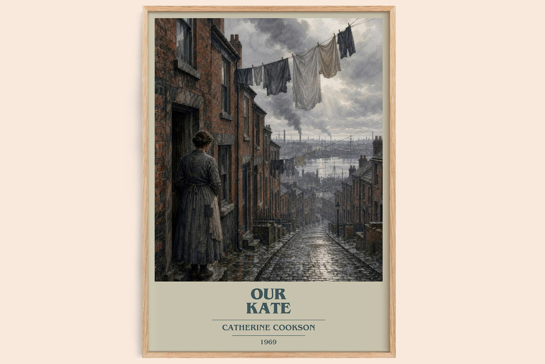Our Kate book cover book poster by Catherine Cookson – framed literary art print