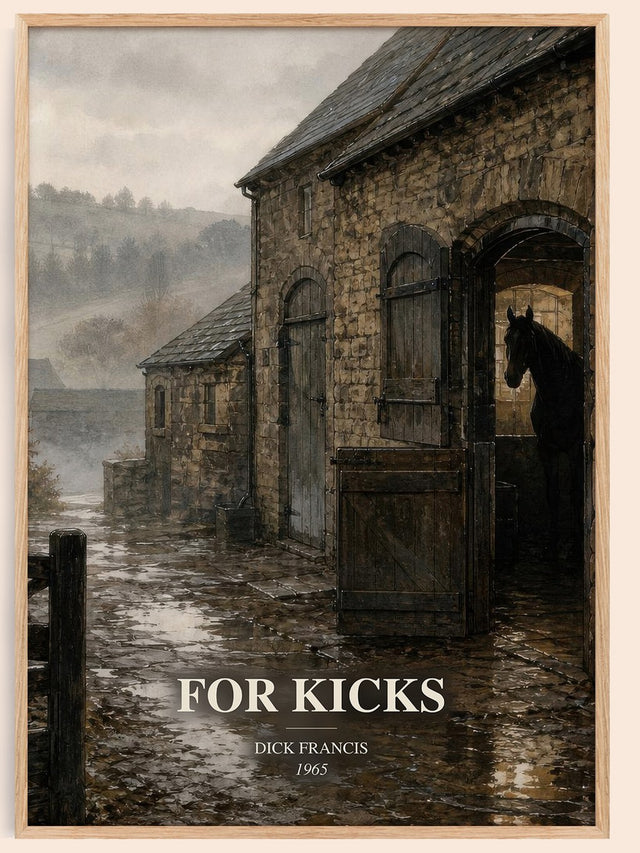 For Kicks Book Watercolour Illustration by Dick Francis