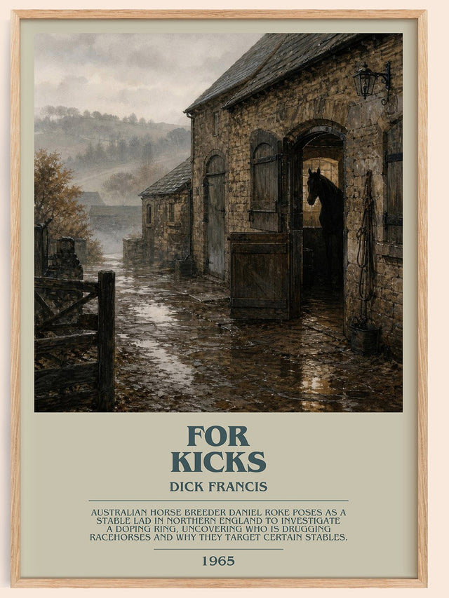 For Kicks Bookish Wall Art by Dick Francis