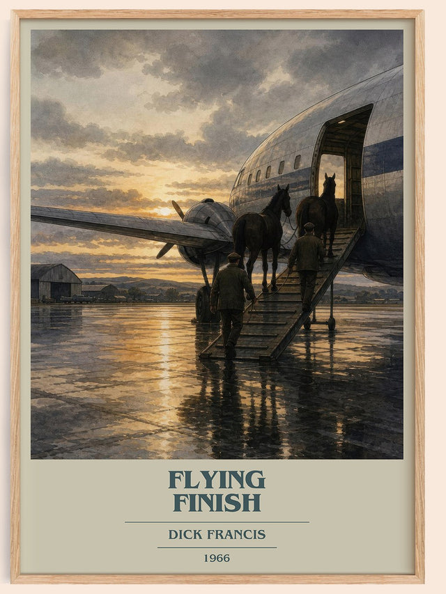 Flying Finish Book Cover Poster by Dick Francis
