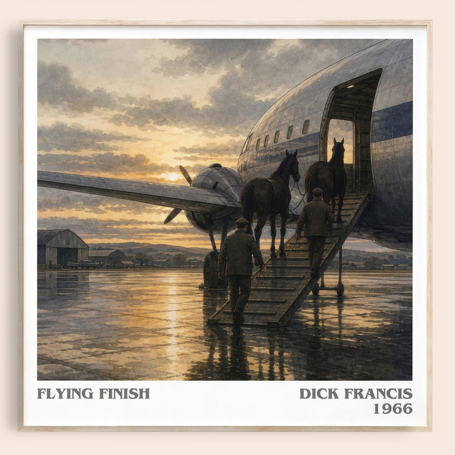 Flying Finish Literary Art Print by Dick Francis