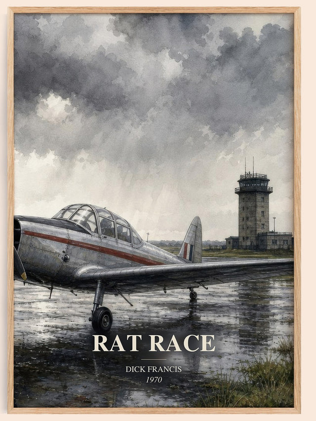 Rat Race Book Watercolour Illustration by Dick Francis