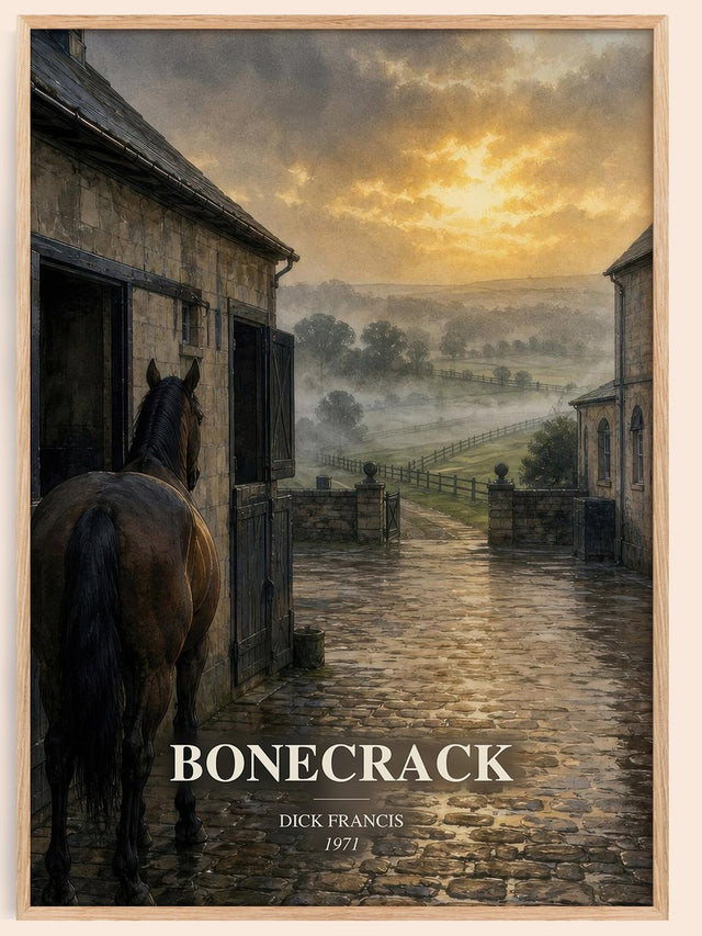 Bonecrack Book Watercolour Illustration by Dick Francis
