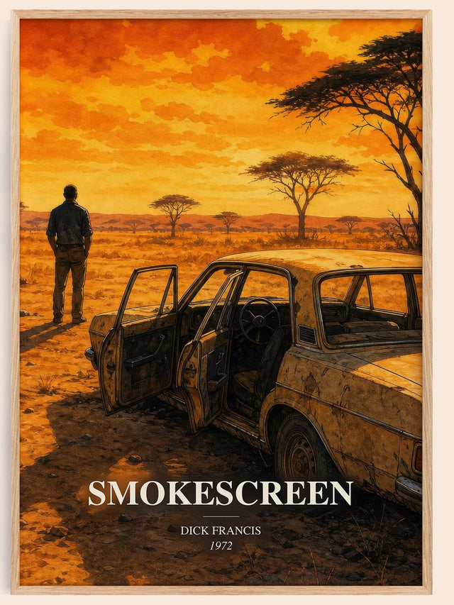 Smokescreen Book Watercolour Illustration by Dick Francis