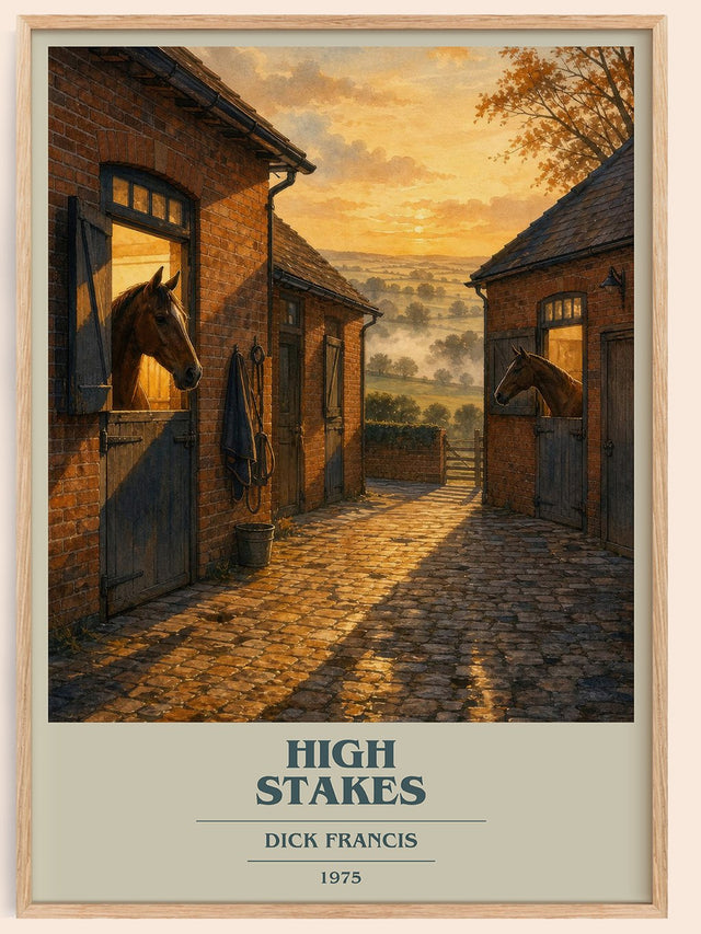 High Stakes Book Cover Poster by Dick Francis