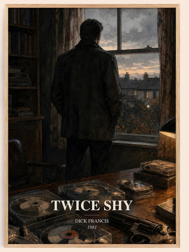 Twice Shy Book Watercolour Illustration by Dick Francis