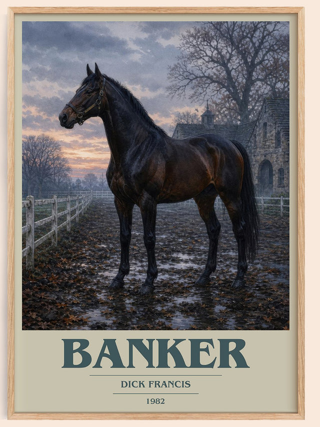Banker Book Cover Poster by Dick Francis