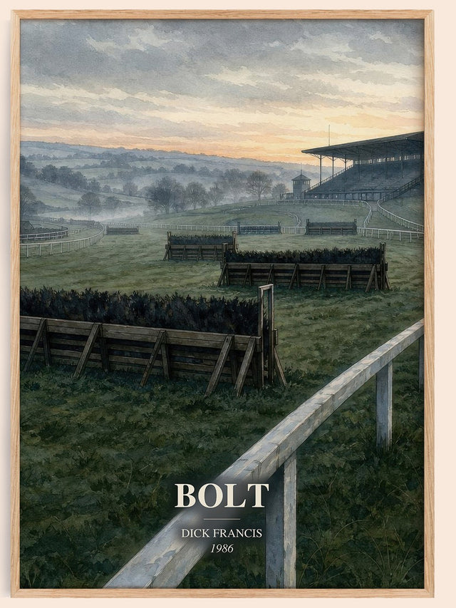 Bolt Book Watercolour Illustration by Dick Francis