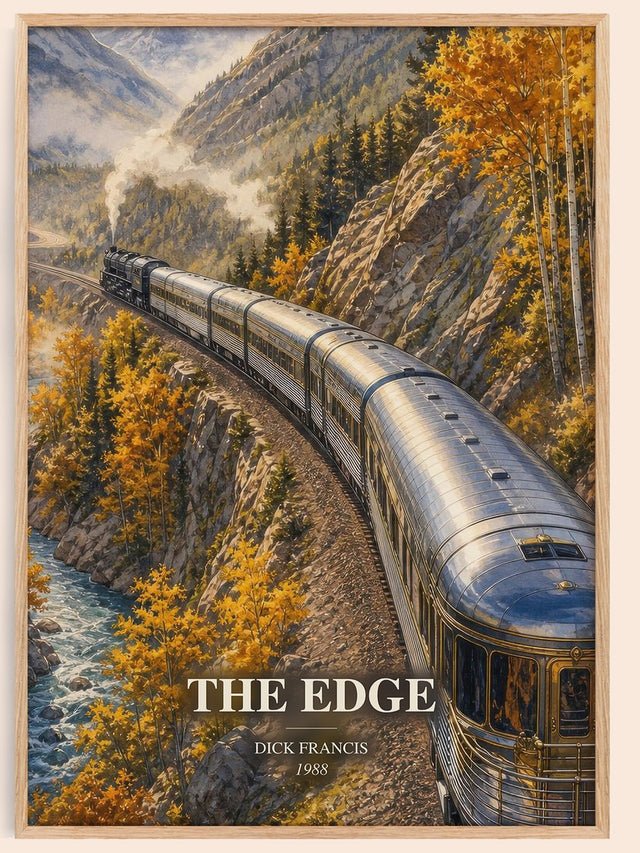 The Edge Book Watercolour Illustration by Dick Francis