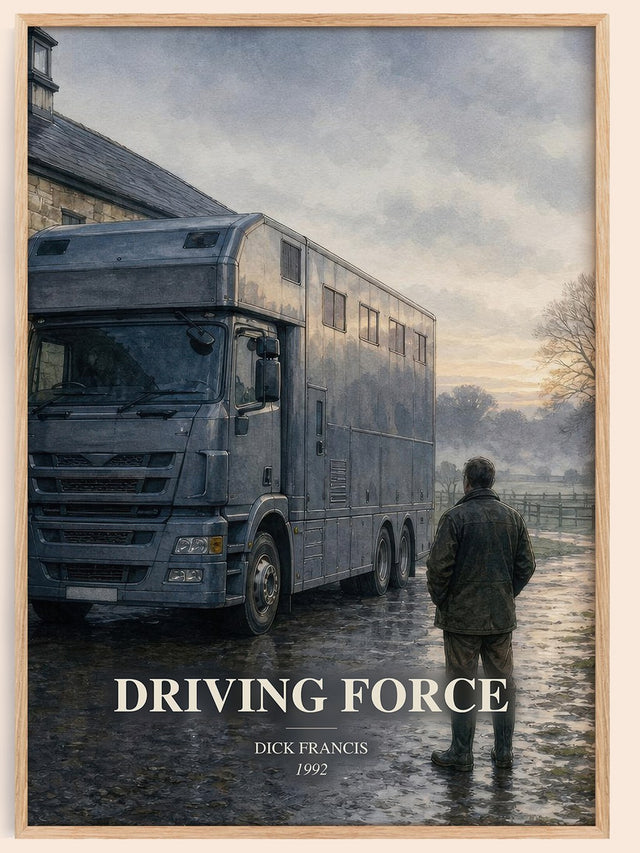 Driving Force Book Watercolour Illustration by Dick Francis