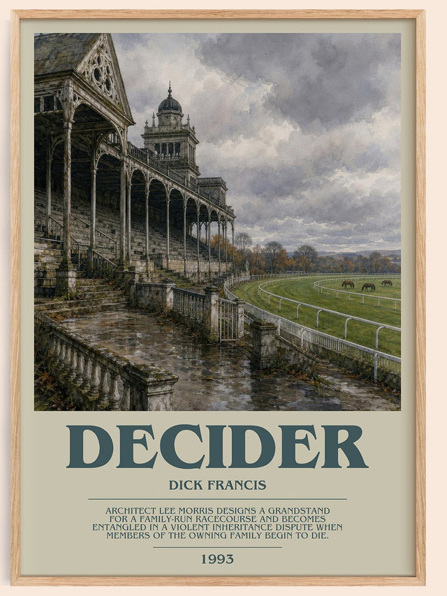 Decider Bookish Wall Art by Dick Francis