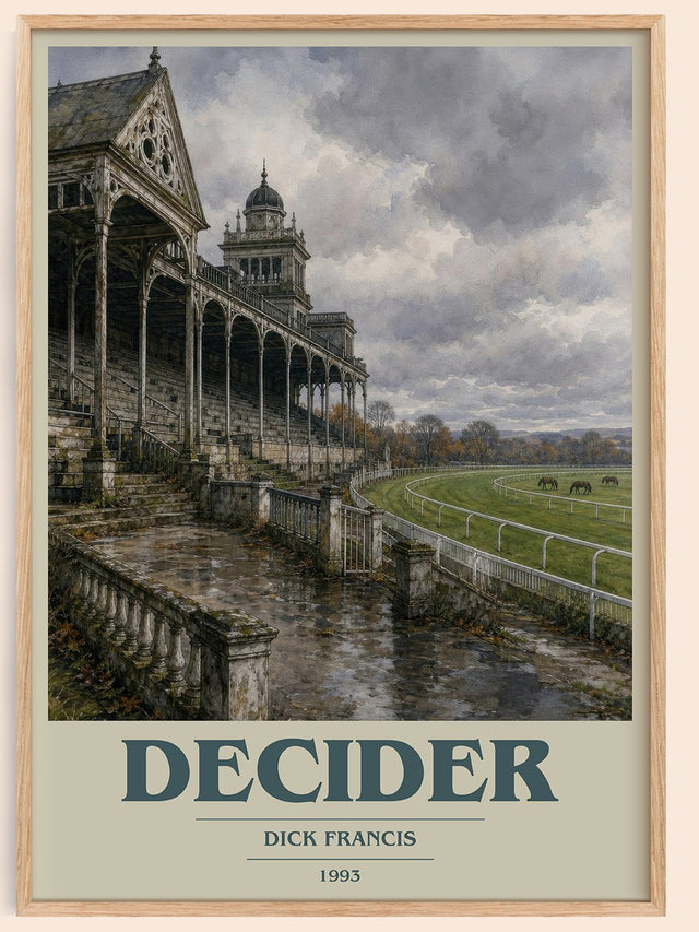Decider Book Cover Poster by Dick Francis