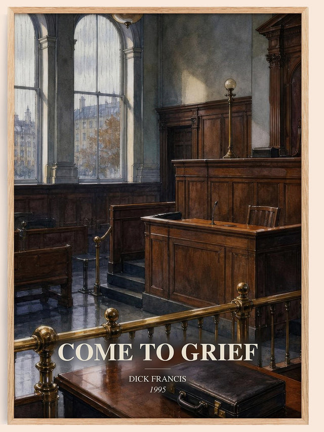 Come to Grief Book Watercolour Illustration by Dick Francis