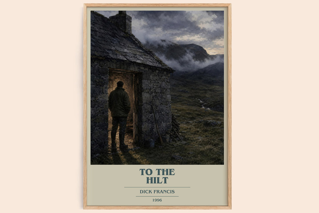 To the Hilt book cover book poster by Dick Francis – framed literary art print