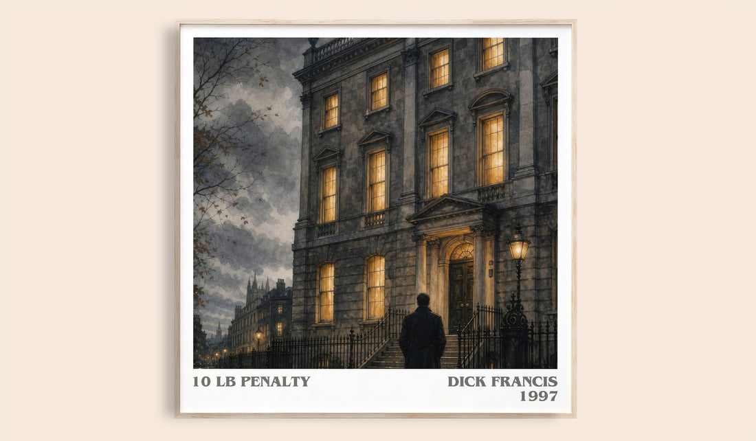 10 lb Penalty literary book poster by Dick Francis – framed literary art print