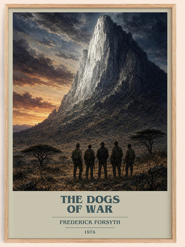 The Dogs of War Book Cover Poster by Frederick Forsyth