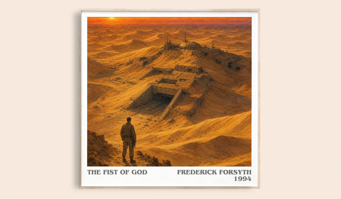 The Fist of God literary book poster by Frederick Forsyth – framed literary art print