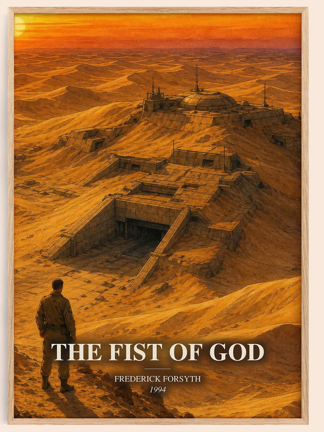 The Fist of God Book Watercolour Illustration by Frederick Forsyth