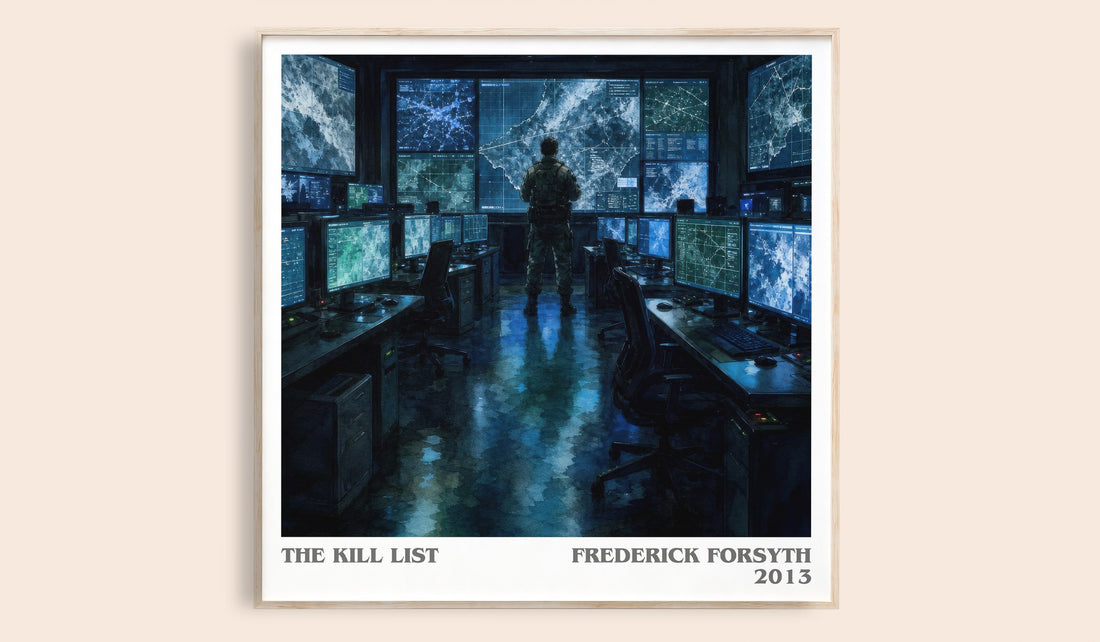 The Kill List literary book poster by Frederick Forsyth – framed literary art print