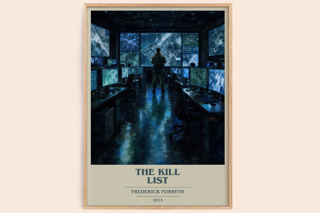 The Kill List book cover book poster by Frederick Forsyth – framed literary art print