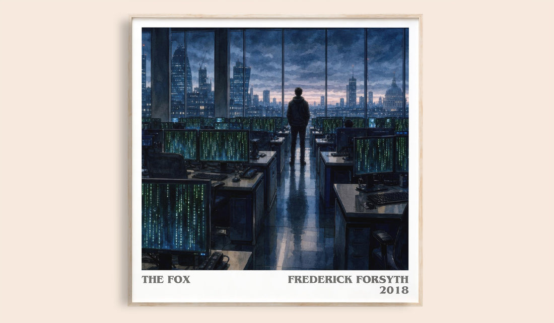 The Fox literary book poster by Frederick Forsyth – framed literary art print