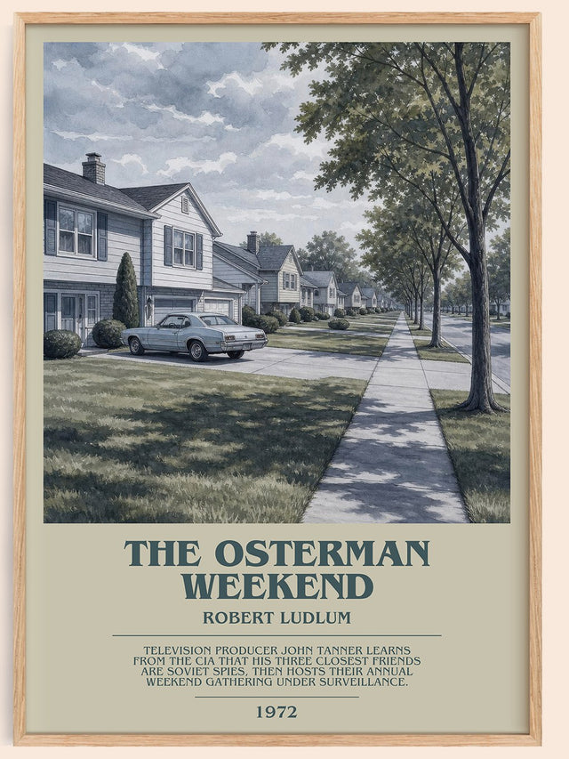 The Osterman Weekend Bookish Wall Art by Robert Ludlum