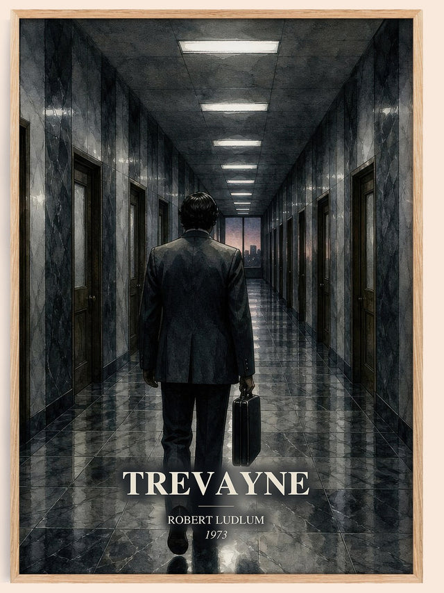 Trevayne Book Watercolour Illustration by Robert Ludlum