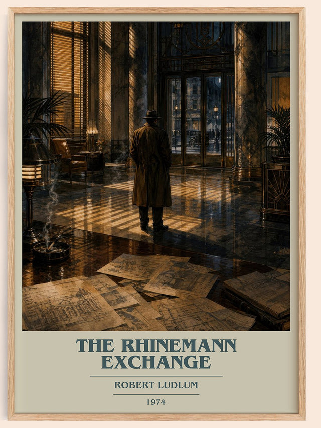 The Rhinemann Exchange Book Cover Poster by Robert Ludlum