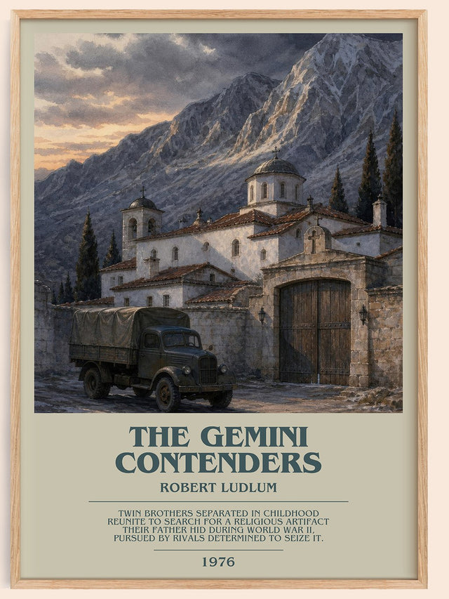 The Gemini Contenders Bookish Wall Art by Robert Ludlum