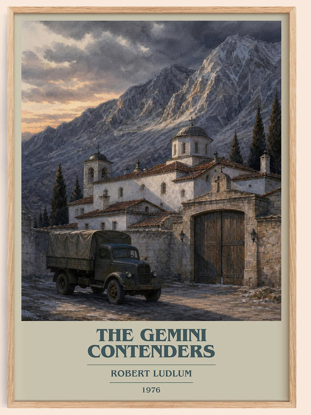 The Gemini Contenders Book Cover Poster by Robert Ludlum