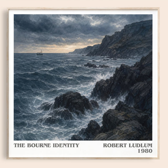 The Bourne Identity Literary Art Print by Robert Ludlum