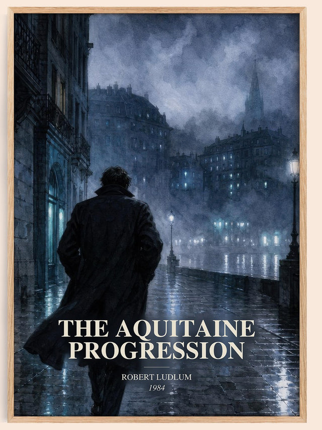 Aquitaine Progression Book Watercolour Illustration by Robert Ludlum