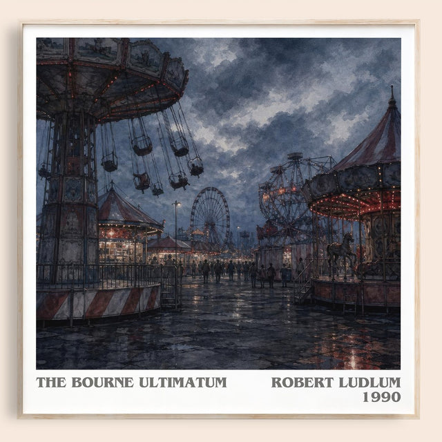The Bourne Ultimatum Literary Art Print by Robert Ludlum