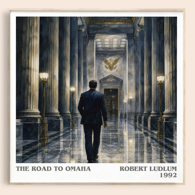 The Road to Omaha Literary Art Print by Robert Ludlum