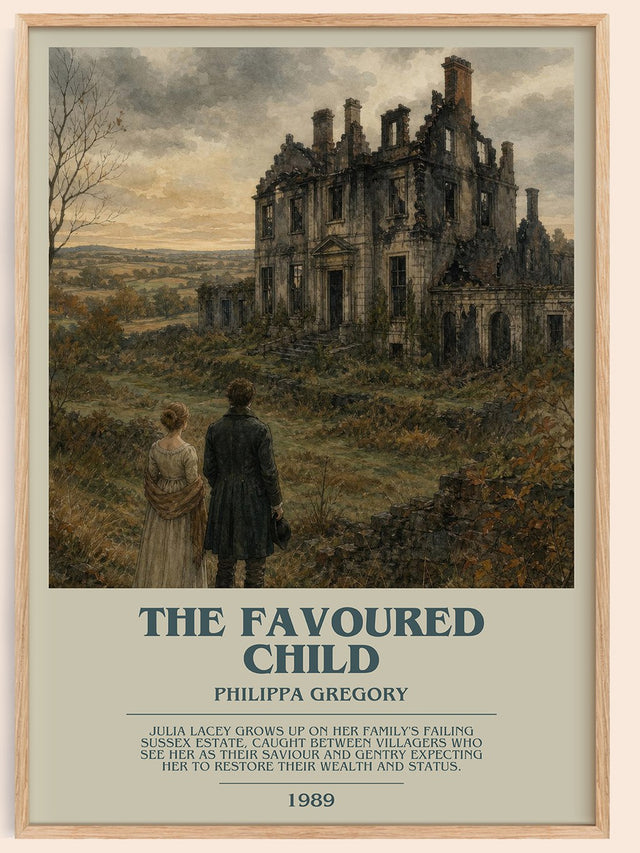 The Favoured Child Bookish Wall Art by Philippa Gregory