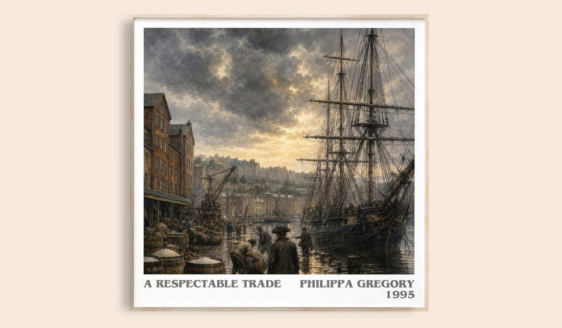 A Respectable Trade literary book poster by Philippa Gregory – framed literary art print