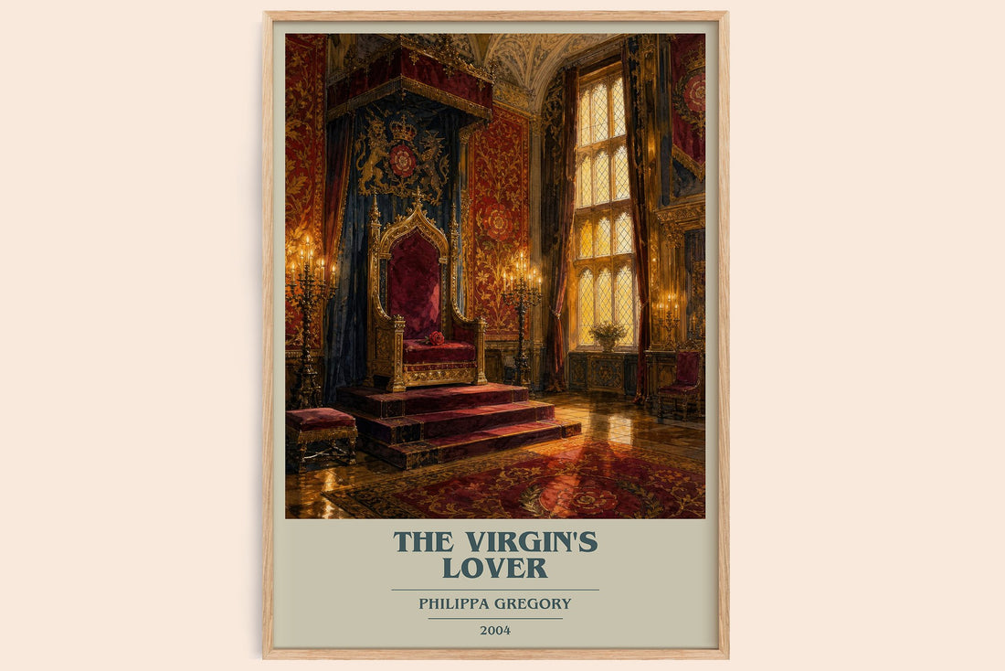 The Virgin's Lover book cover book poster by Philippa Gregory – framed literary art print