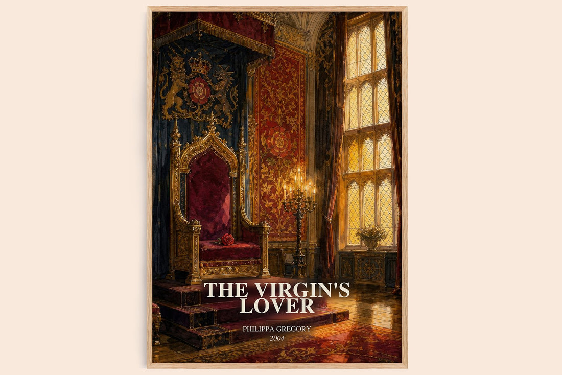 The Virgin's Lover watercolour book poster by Philippa Gregory – framed literary art print