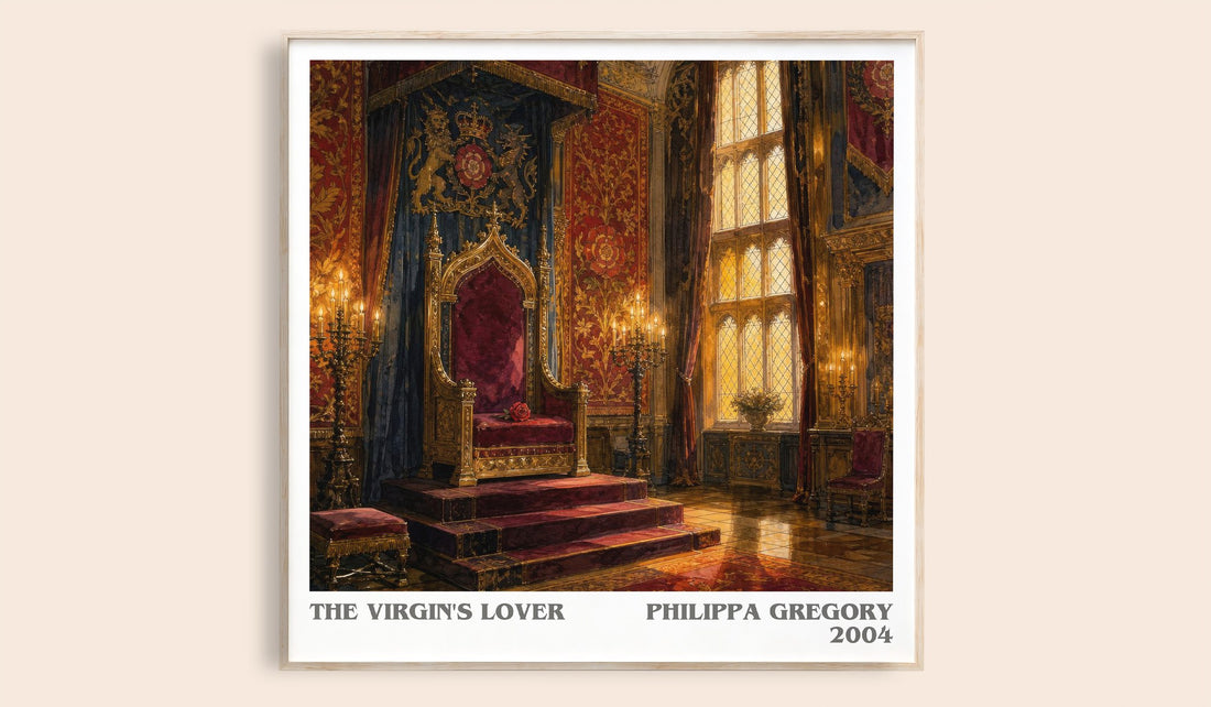 The Virgin's Lover literary book poster by Philippa Gregory – framed literary art print