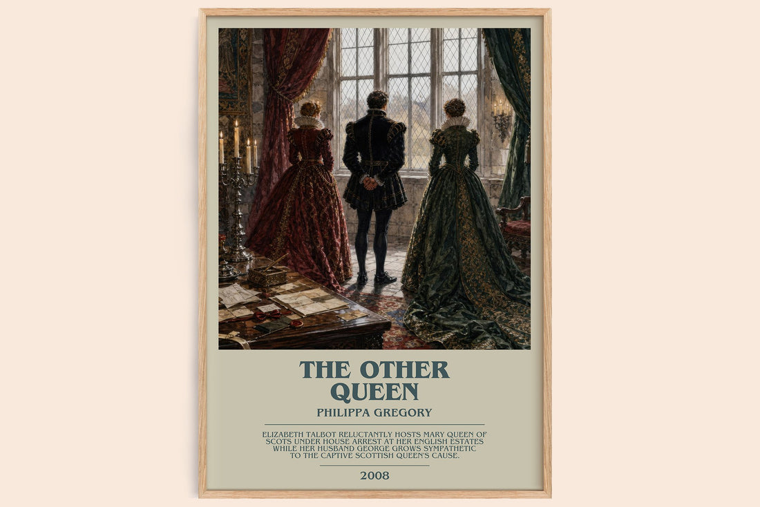 The Other Queen bookish book poster by Philippa Gregory – framed literary art print