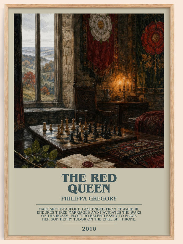 The Red Queen Bookish Wall Art by Philippa Gregory