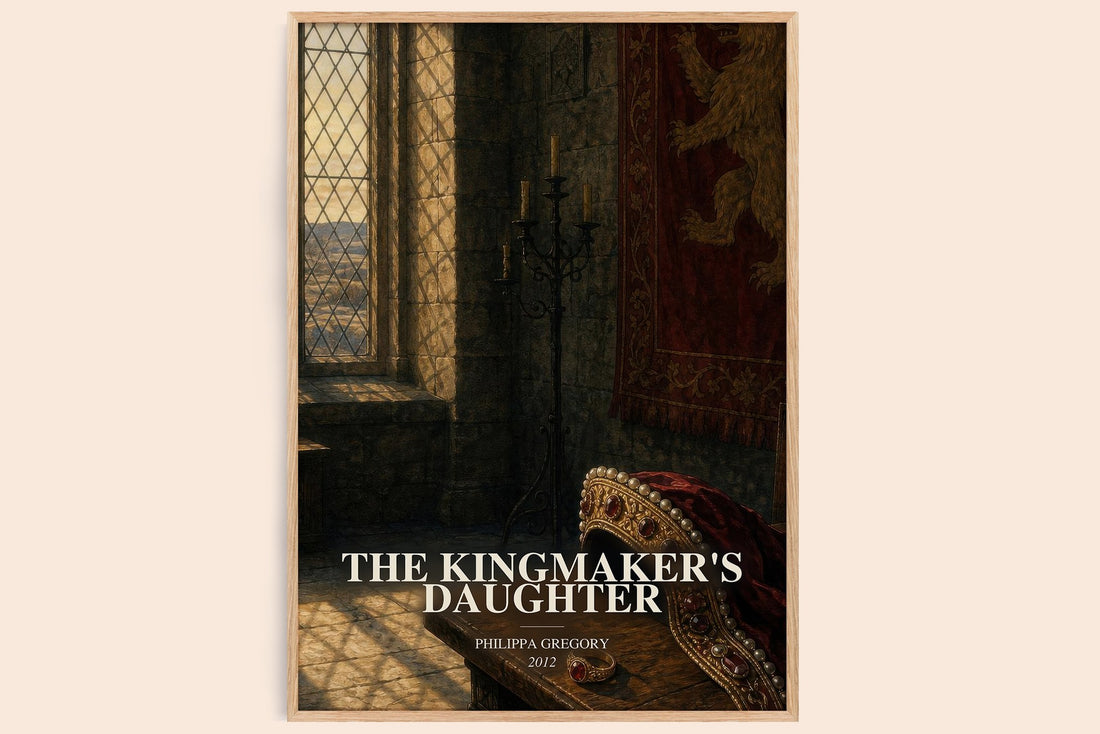 The Kingmaker's Daughter watercolour book poster by Philippa Gregory – framed literary art print
