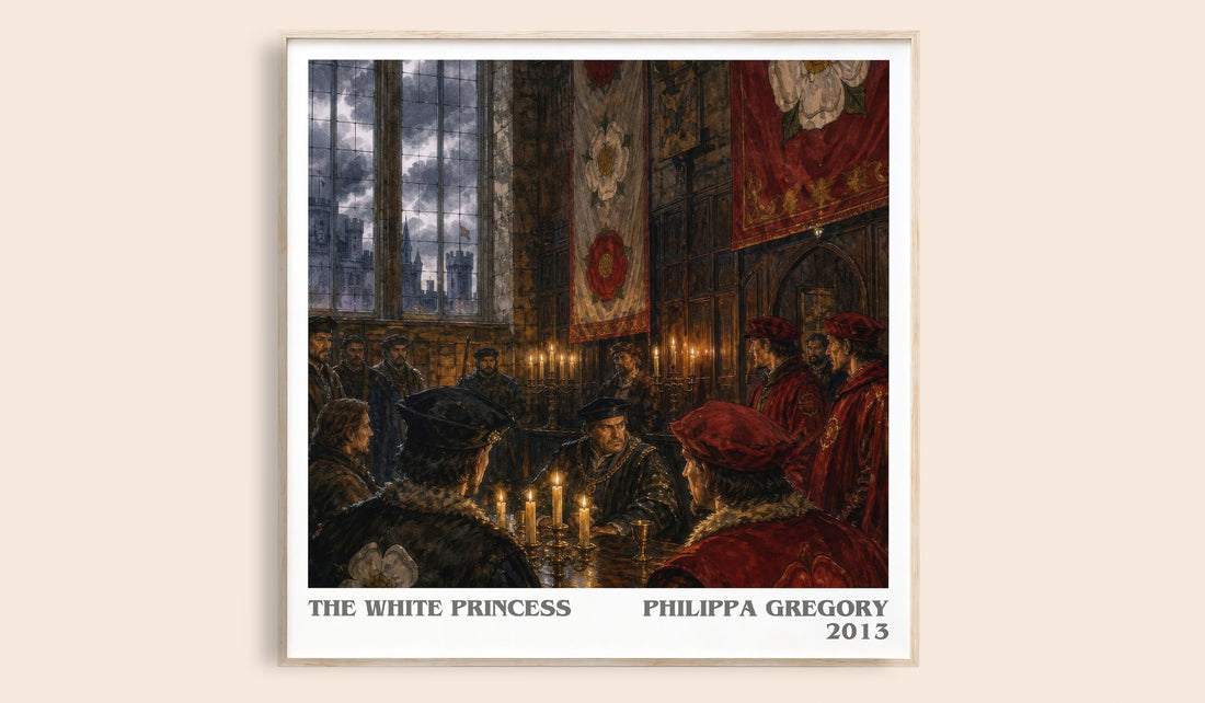 The White Princess literary book poster by Philippa Gregory – framed literary art print