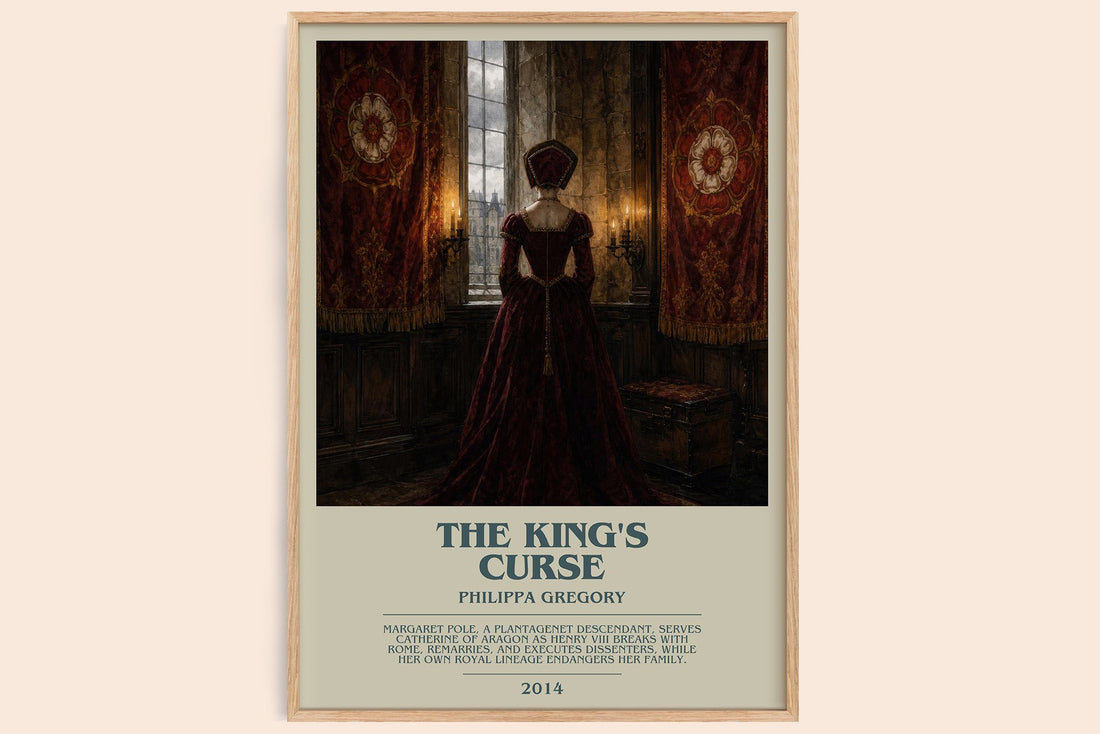 The King's Curse bookish book poster by Philippa Gregory – framed literary art print