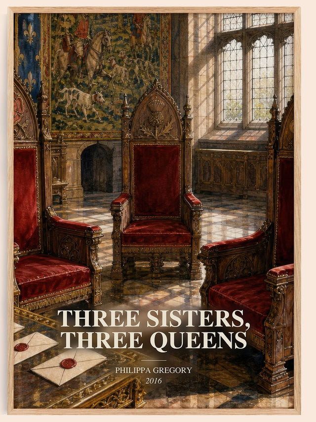 Three Sisters, Three Queens Book Watercolour Illustration – P. Gregory